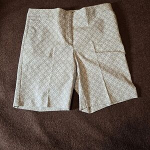 Mario Serrani Italy Shorts In Grey And White Size 8